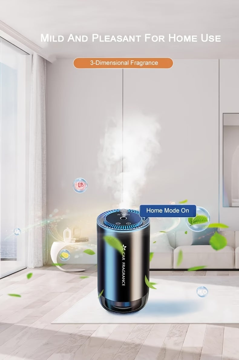 🚗 Smart Car Fragrance Diffuser with LED Light – Automatic Car Perfume & Oil Aroma Diffuser | Luxury Scent, Silent, Refillable