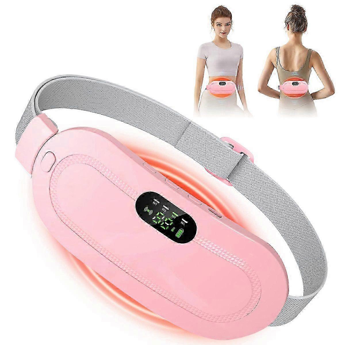 Soothe Menstrual Cramps Anywhere | Rechargeable Wearable Heat & Vibration Relief Belt