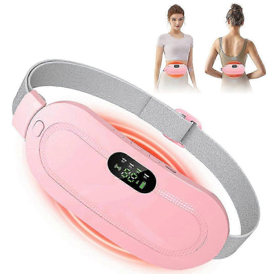 Soothe Menstrual Cramps Anywhere | Rechargeable Wearable Heat & Vibration Relief Belt