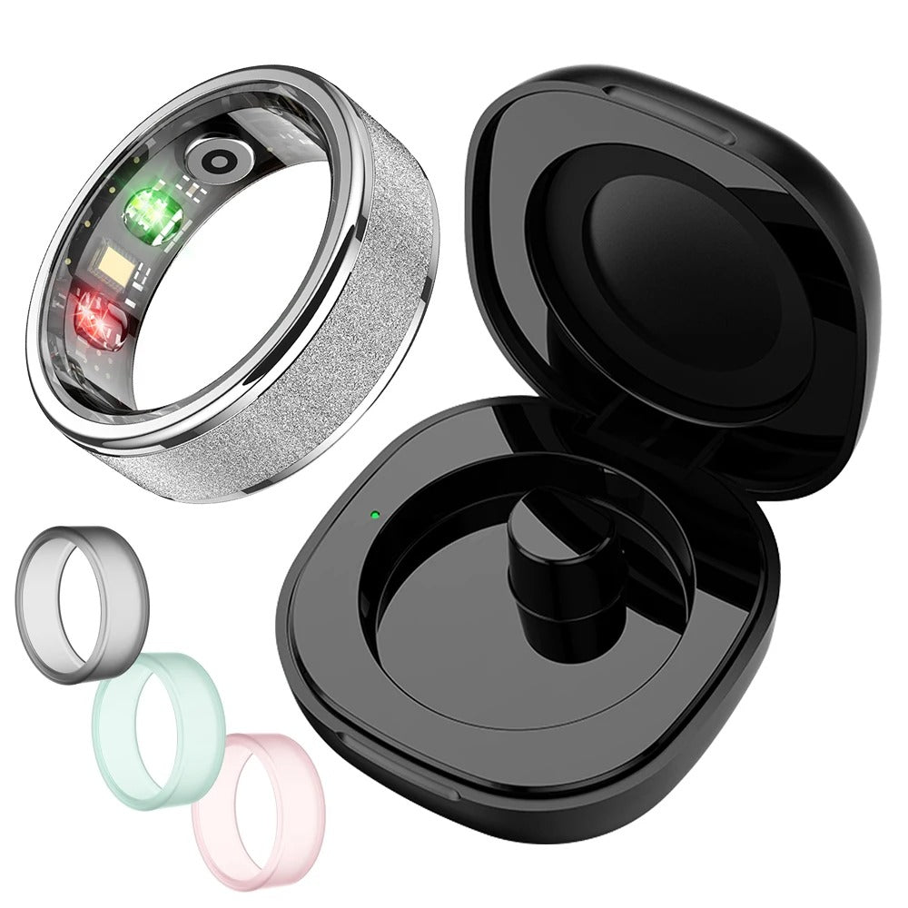 COLMI R10 Smart Ring | No Monthly Fees, 24/7 Heart Rate, Sleep & Temp Tracker, 5ATM Waterproof + Charging Case