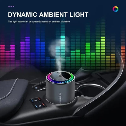 🚗 Smart Car Fragrance Diffuser with LED Light – Automatic Car Perfume & Oil Aroma Diffuser | Luxury Scent, Silent, Refillable