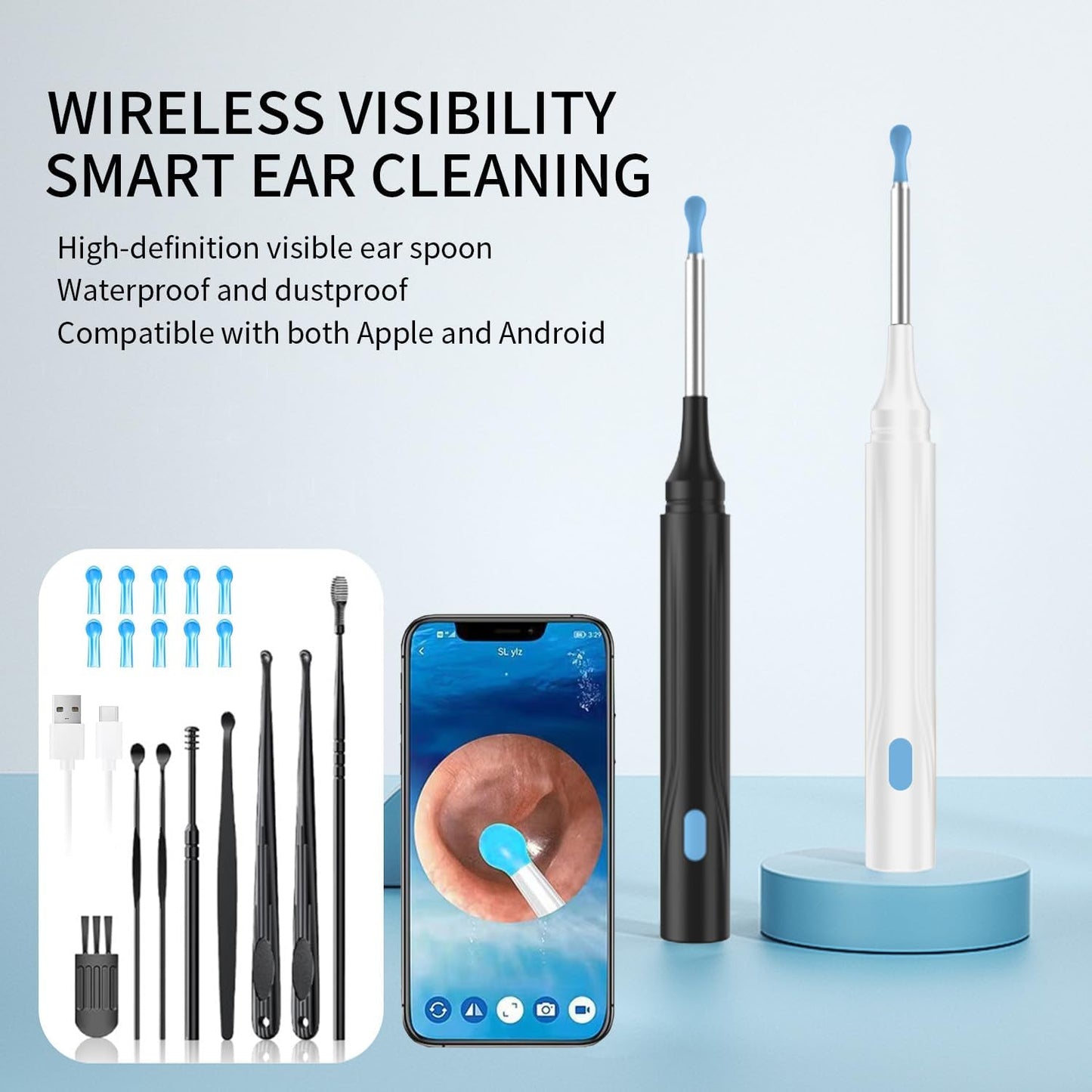 👂✨ Wireless Earwax Removal Tool Kit with 1080P Camera 😲
