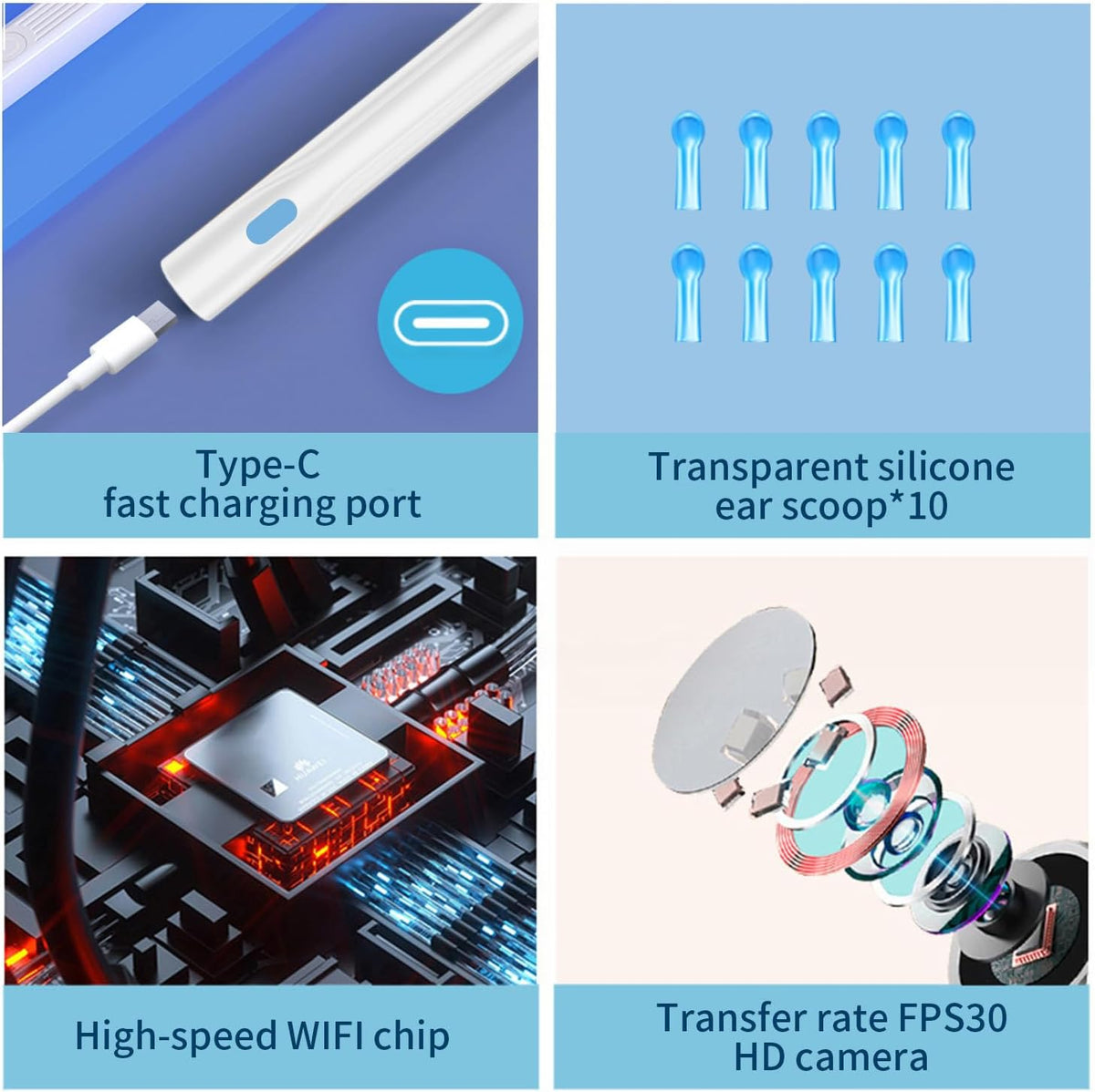 👂✨ Wireless Earwax Removal Tool Kit with 1080P Camera 😲
