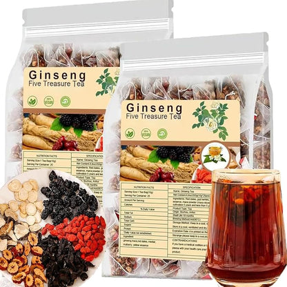 Missfeel Five Treasure Ginseng Tea for Men – Energy & Stamina Support