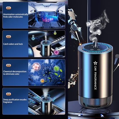 🚗 Smart Car Fragrance Diffuser with LED Light – Automatic Car Perfume & Oil Aroma Diffuser | Luxury Scent, Silent, Refillable