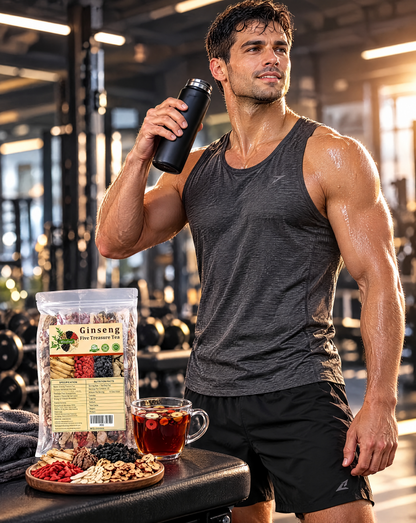Missfeel Five Treasure Ginseng Tea for Men – Energy & Stamina Support