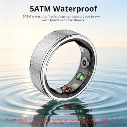 COLMI R10 Smart Ring | No Monthly Fees, 24/7 Heart Rate, Sleep & Temp Tracker, 5ATM Waterproof + Charging Case