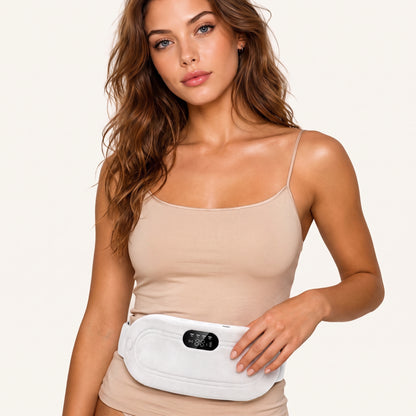 Electric Period Pain Relief Belt with Heat & Vibration Therapy