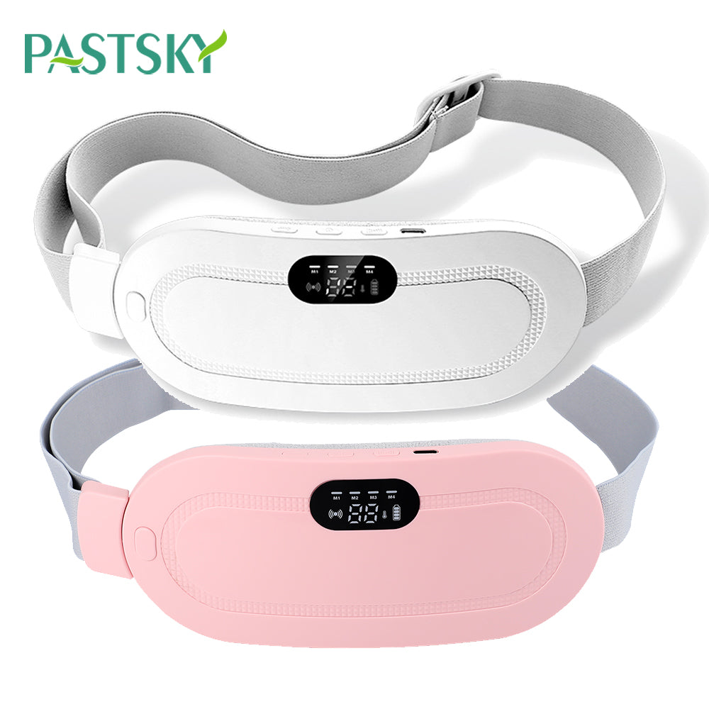 Electric Period Pain Relief Belt with Heat & Vibration Therapy