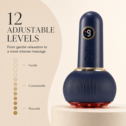 Smart Electric Cupping Massager – 12 Adjustable Suction Levels for Body & Legs