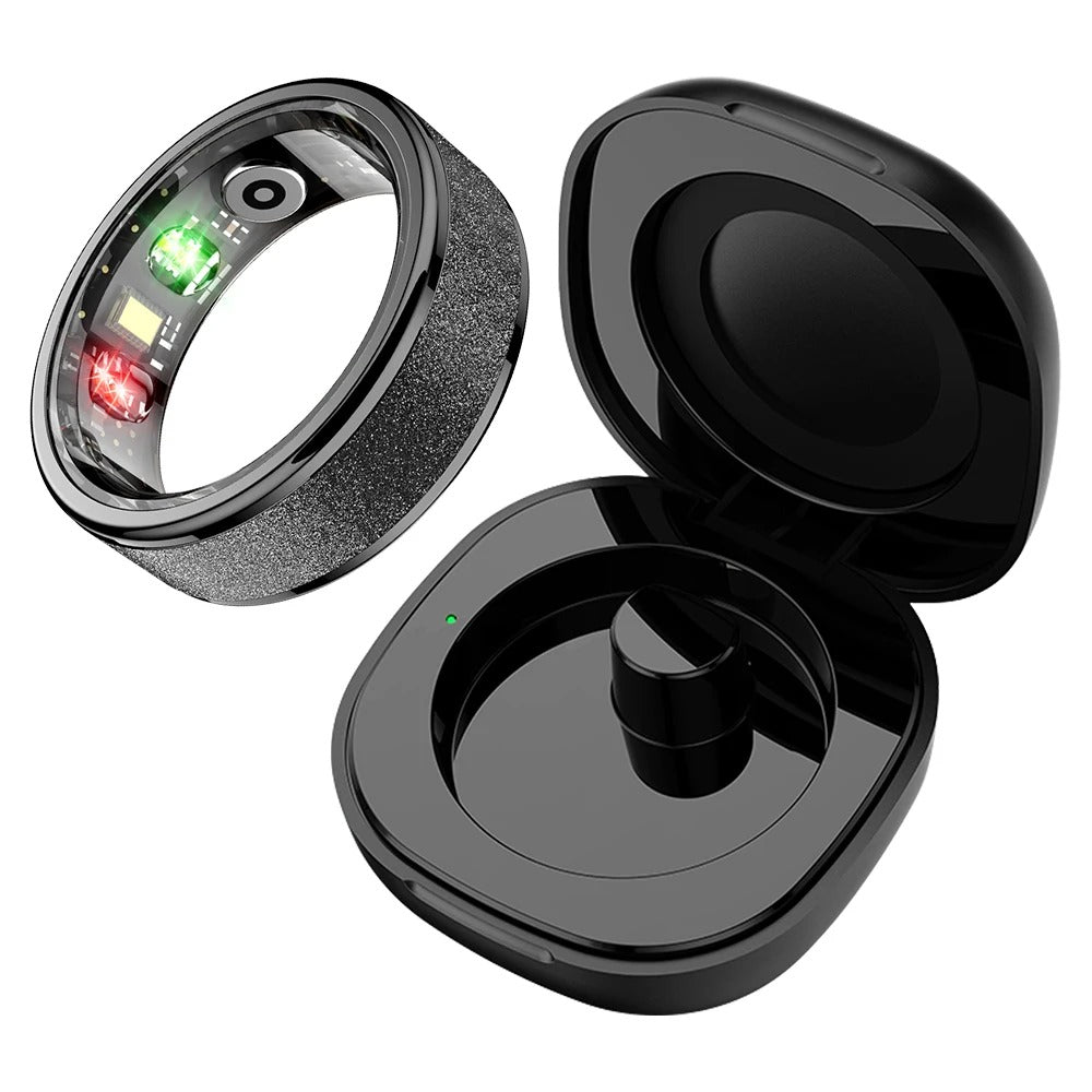 COLMI R10 Smart Ring | No Monthly Fees, 24/7 Heart Rate, Sleep & Temp Tracker, 5ATM Waterproof + Charging Case