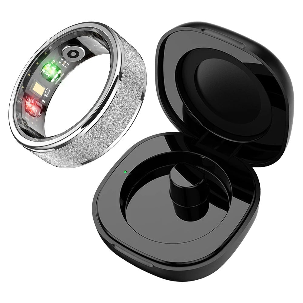 COLMI R10 Smart Ring | No Monthly Fees, 24/7 Heart Rate, Sleep & Temp Tracker, 5ATM Waterproof + Charging Case