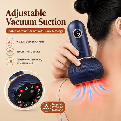 Smart Electric Cupping Massager – 12 Adjustable Suction Levels for Body & Legs