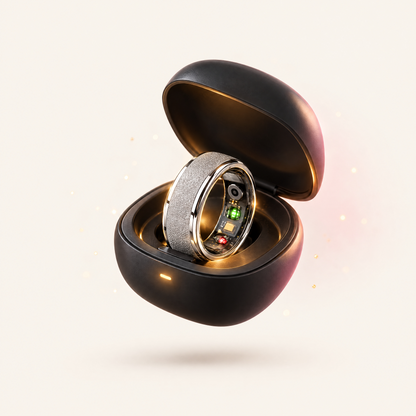 COLMI R10 Smart Ring | No Monthly Fees, 24/7 Heart Rate, Sleep & Temp Tracker, 5ATM Waterproof + Charging Case