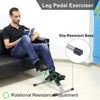 Portable Folding Pedal Exerciser – Arm & Leg Mini Exercise Bike with LCD Monitor & Resistance