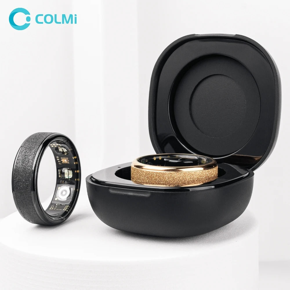 COLMI R10 Smart Ring | No Monthly Fees, 24/7 Heart Rate, Sleep & Temp Tracker, 5ATM Waterproof + Charging Case